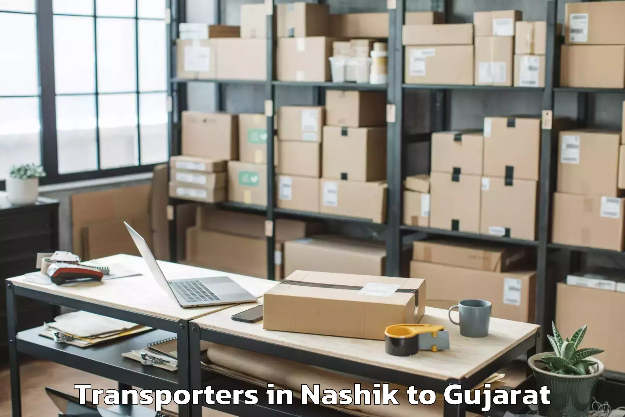 Book Your Nashik to Khambhaliya Transporters Today